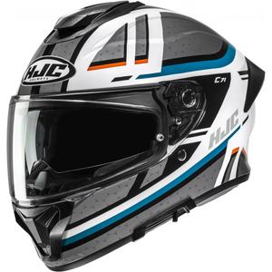 HJC C71 Novah MC27 integraal motorhelm grijs-wit-blauw