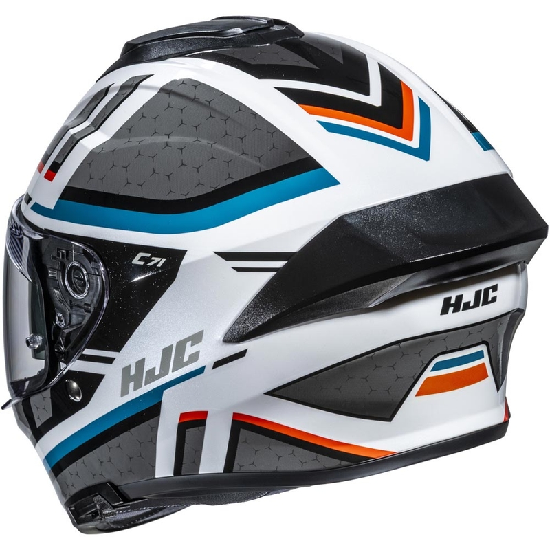 HJC C71 Novah MC27 integraal motorhelm grijs-wit-blauw