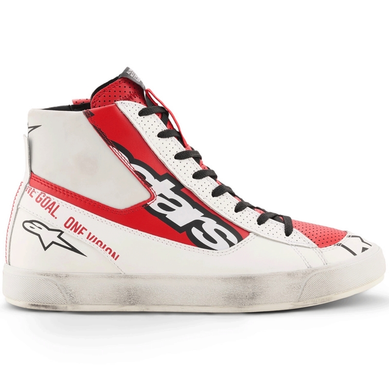 Alpinestars Stated Flair motorlaarzen wit-rood