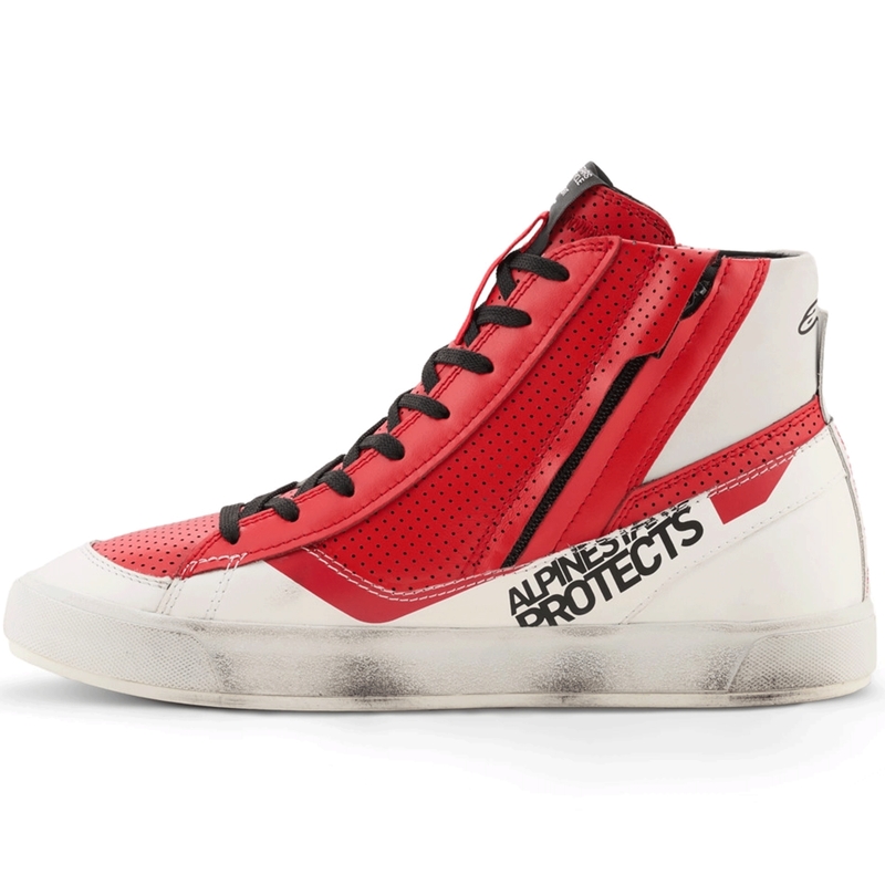 Alpinestars Stated Flair motorlaarzen wit-rood