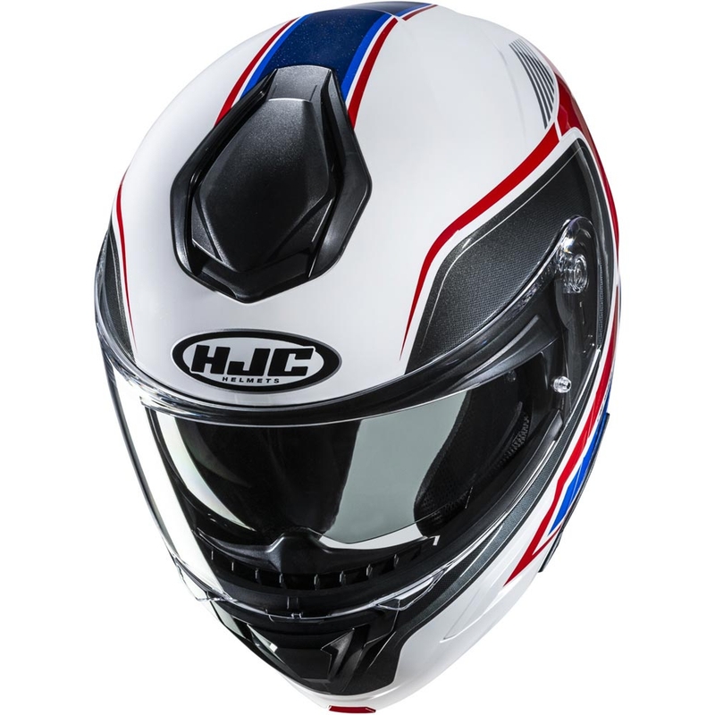 Opklapbare motorhelm HJC C92 Ragna MC21 wit-rood-blauw
