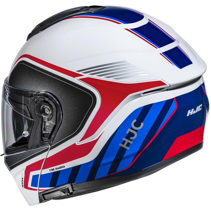 Opklapbare motorhelm HJC C92 Ragna MC21 wit-rood-blauw
