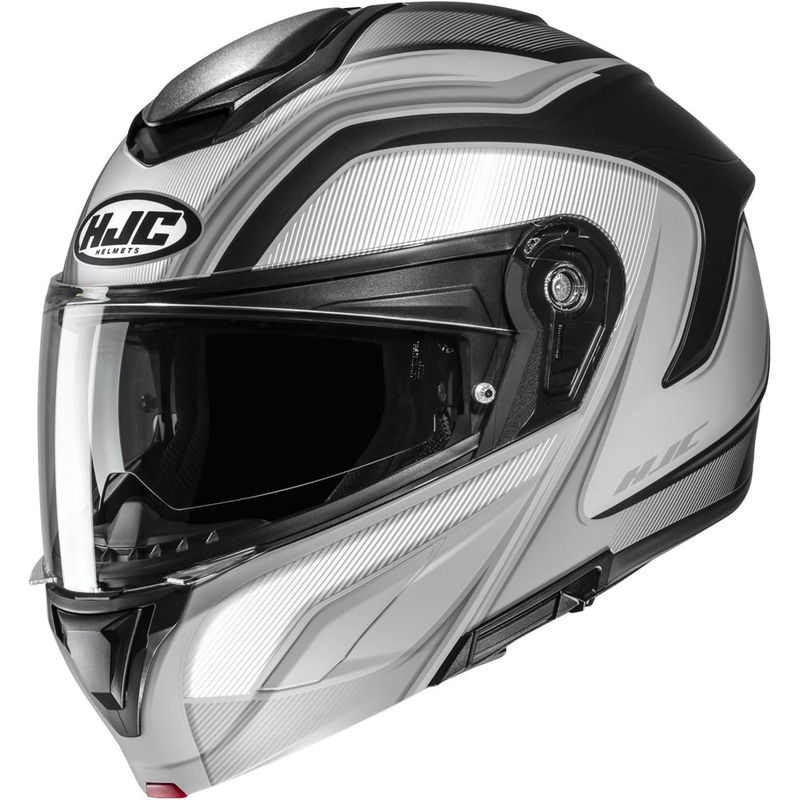 Opklapbare motorhelm HJC C92 Sirius MC5SF zwart-wit-zilver