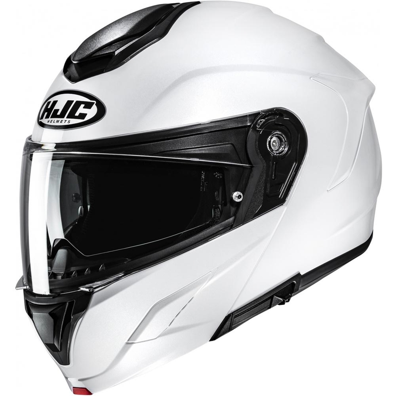 Opklapbare motorhelm HJC C92 effen parelwit