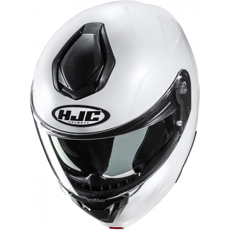 Opklapbare motorhelm HJC C92 effen parelwit