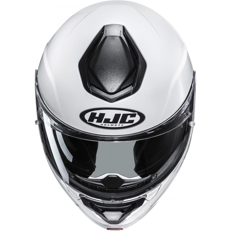 Opklapbare motorhelm HJC C92 effen parelwit
