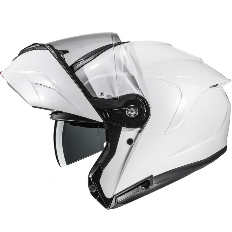 Opklapbare motorhelm HJC C92 effen parelwit