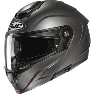 Opklapbare motorhelm HJC C92 Solid semi-mat titanium