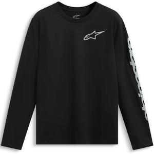 Alpinestars Trackside CSF T-shirt met lange mouwen, zwart-wit