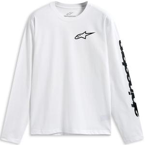 Alpinestars Trackside CSF shirt met lange mouwen, wit-zwart