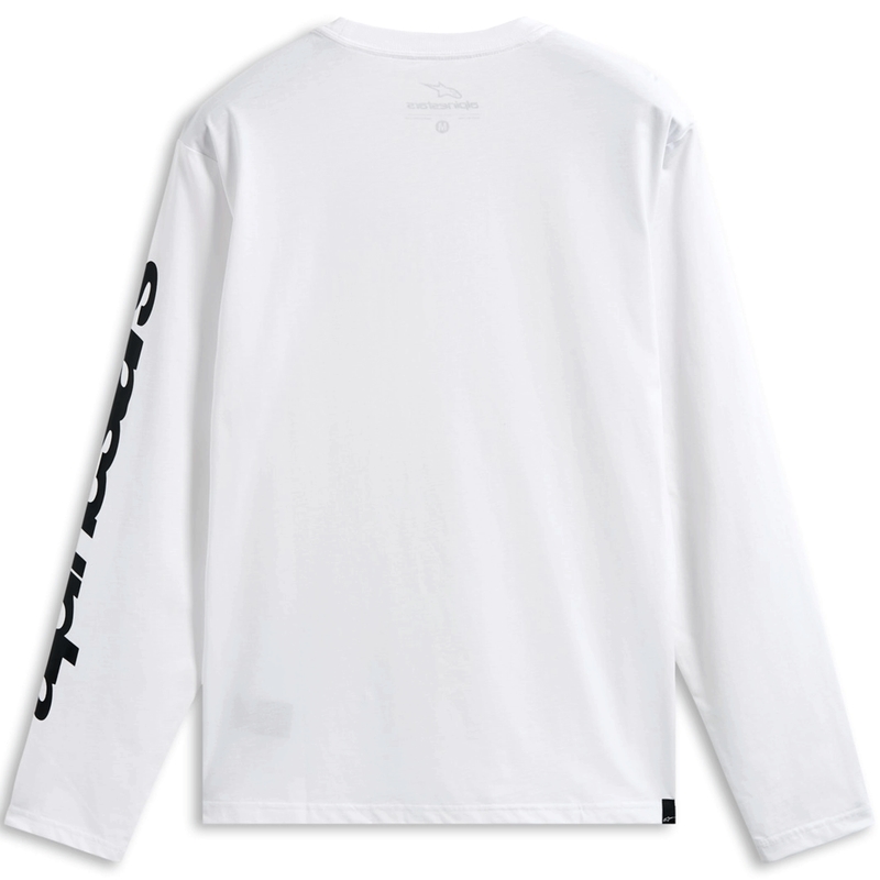 Alpinestars Trackside CSF shirt met lange mouwen, wit-zwart