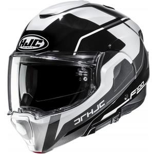 Opklapbare motorhelm HJC F100 Astra MC5 zwart-wit-grijs