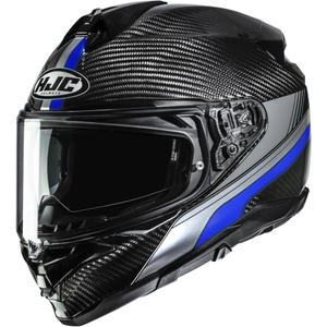 HJC F72 Carbon Eos MC2 integraalhelm voor motorfietsen, zwart-blauw