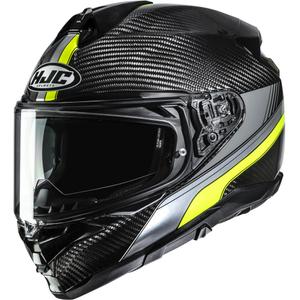 Integraal motorhelm HJC F72 Carbon Eos MC3H zwart-fluor geel