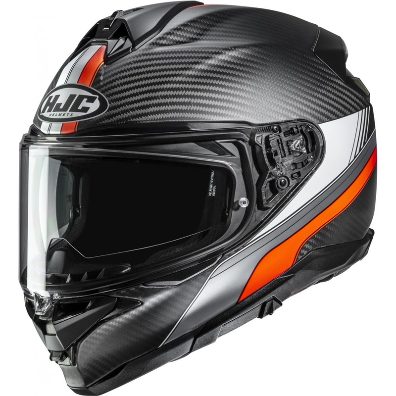 Integraal motorhelm HJC F72 Carbon Eos MC6HSF zwart-oranje