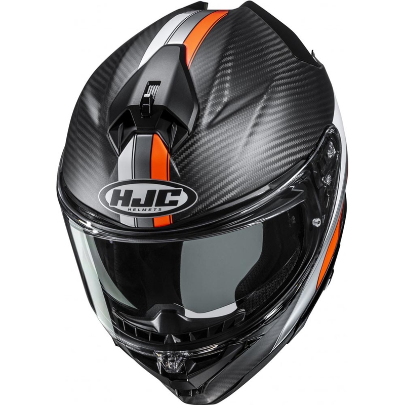 Integraal motorhelm HJC F72 Carbon Eos MC6HSF zwart-oranje
