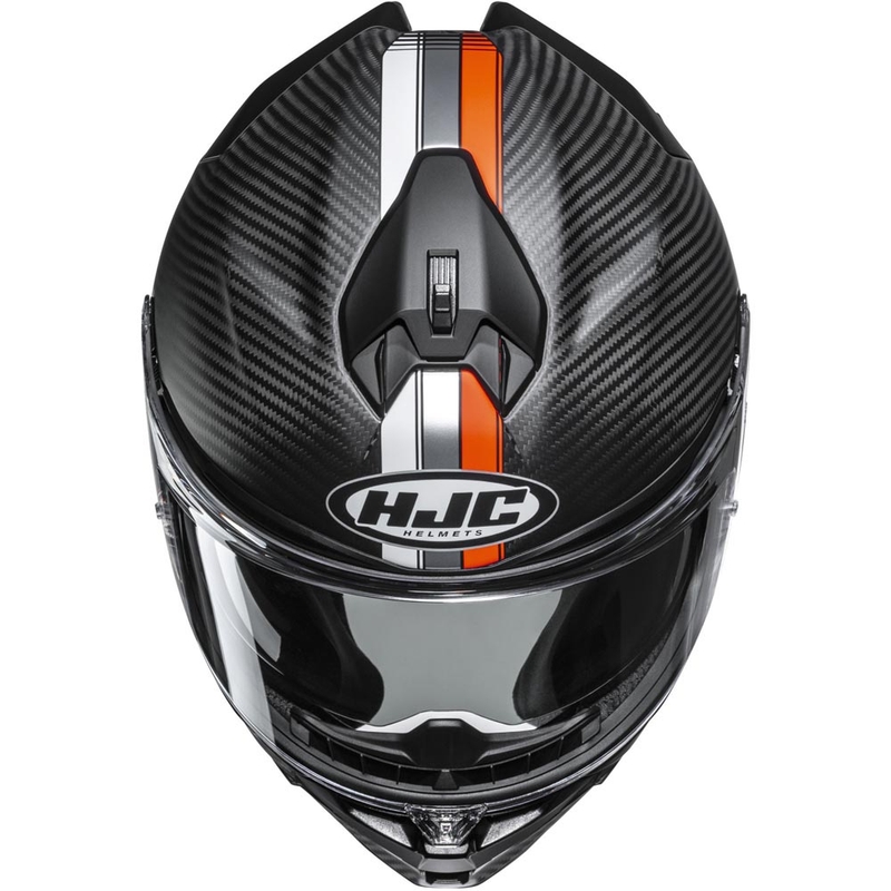 Integraal motorhelm HJC F72 Carbon Eos MC6HSF zwart-oranje
