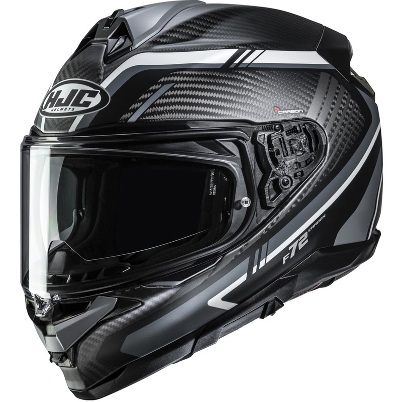 Integraal motorhelm HJC F72 Carbon Kairo MC5SF zwart-grijs-wit