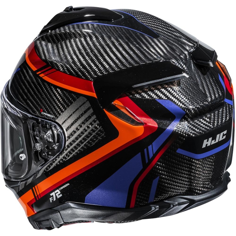 Integraal motorhelm HJC F72 Carbon Kairo MC8 zwart-oranje-rood-paars