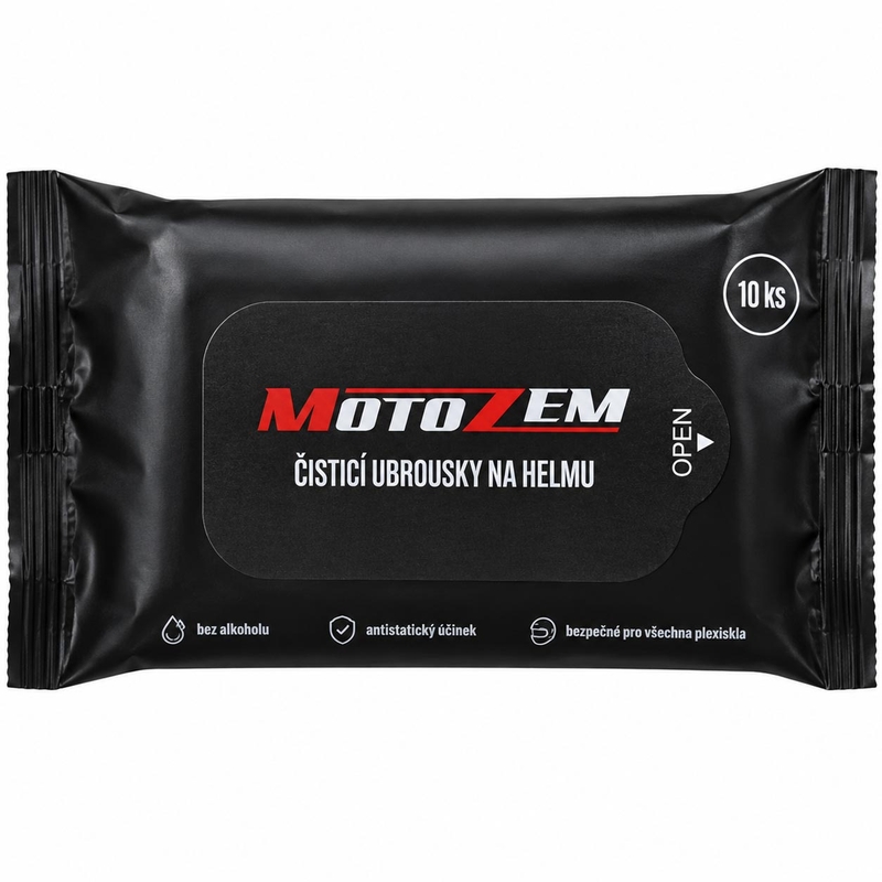 MotoZem helmreinigingsdoekjes, 10 stuks.