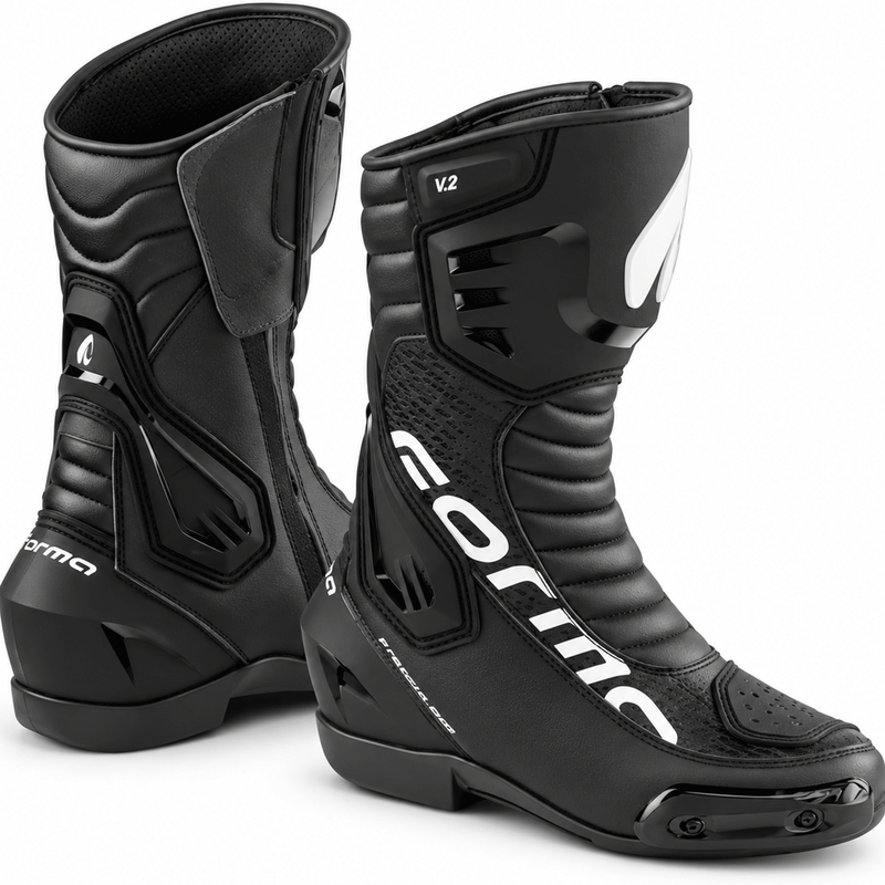 Forma Freccia EVO V.2 motorlaarzen zwart-wit