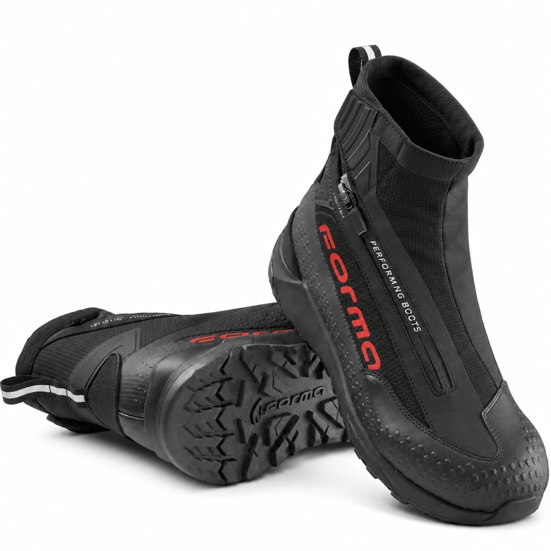 Forma Speed X Dry Motorlaarzen Zwart-Rood-Zwart