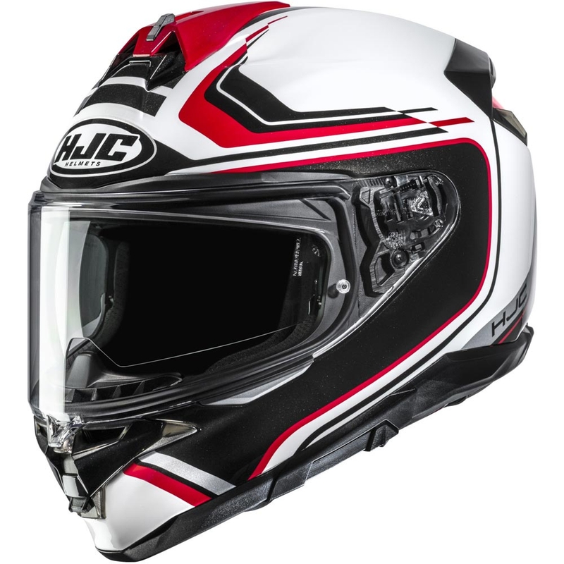 Integraal motorhelm HJC F72 Oflo MC1 wit-zwart-rood