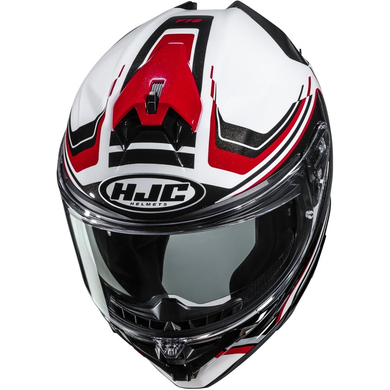 Integraal motorhelm HJC F72 Oflo MC1 wit-zwart-rood
