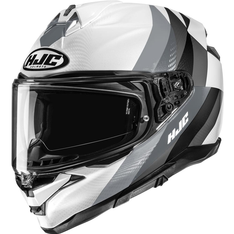 Integraal motorhelm HJC F72 Racero MC10 wit-grijs-zwart