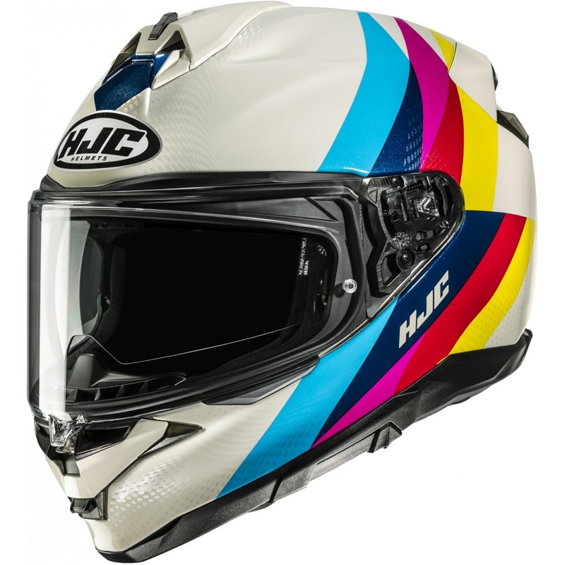Integraal motorhelm HJC F72 Racero MC23 in de kleur wit