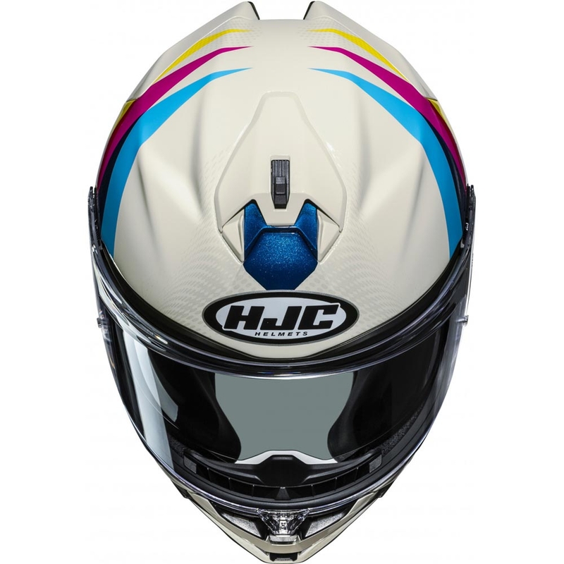 Integraal motorhelm HJC F72 Racero MC23 in de kleur wit
