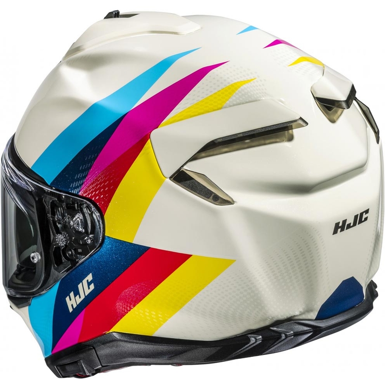 Integraal motorhelm HJC F72 Racero MC23 in de kleur wit