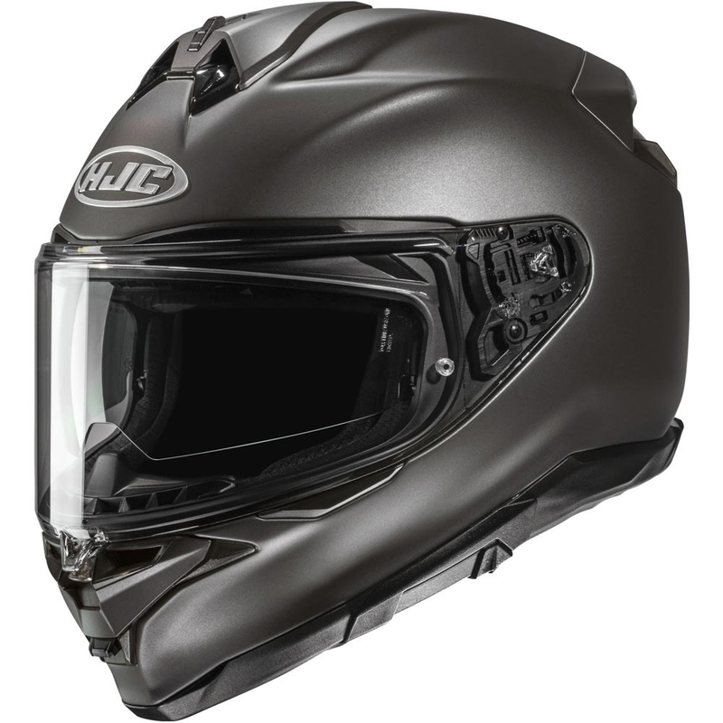 HJC F72 Solid integraalhelm voor motorfietsen, halfmat titaniumgrijs