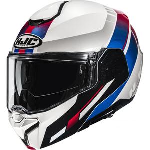 HJC i101 Mira MC21 opklapbare motorhelm wit-blauw-rood