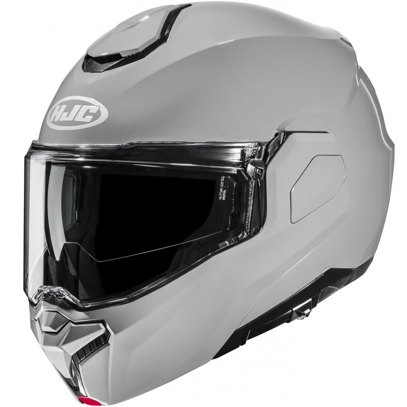 Opklapbare motorhelm HJC i101 effen grijs