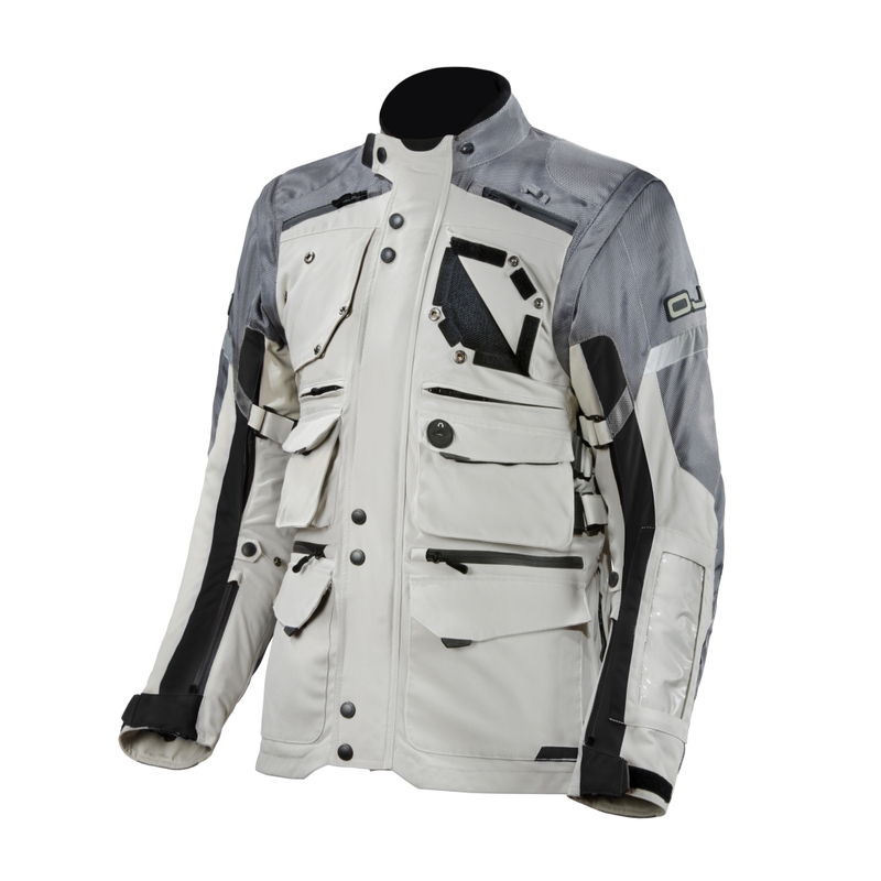 Bunda na motorku OJ Desert stříbrná