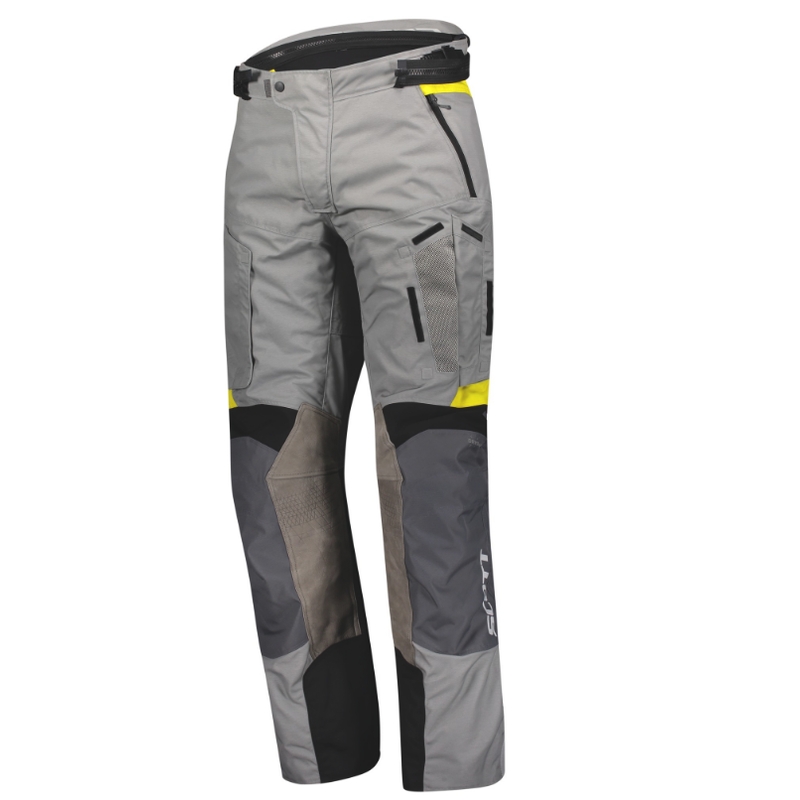 Motorbroek SCOTT Dualraid Dryo grijs-geel uitverkoop