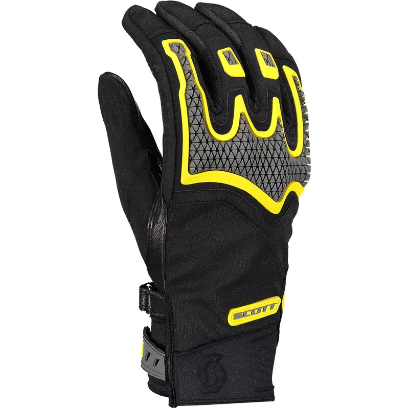 Motorhandschoenen SCOTT Dualraid zwart-geel uitverkoop