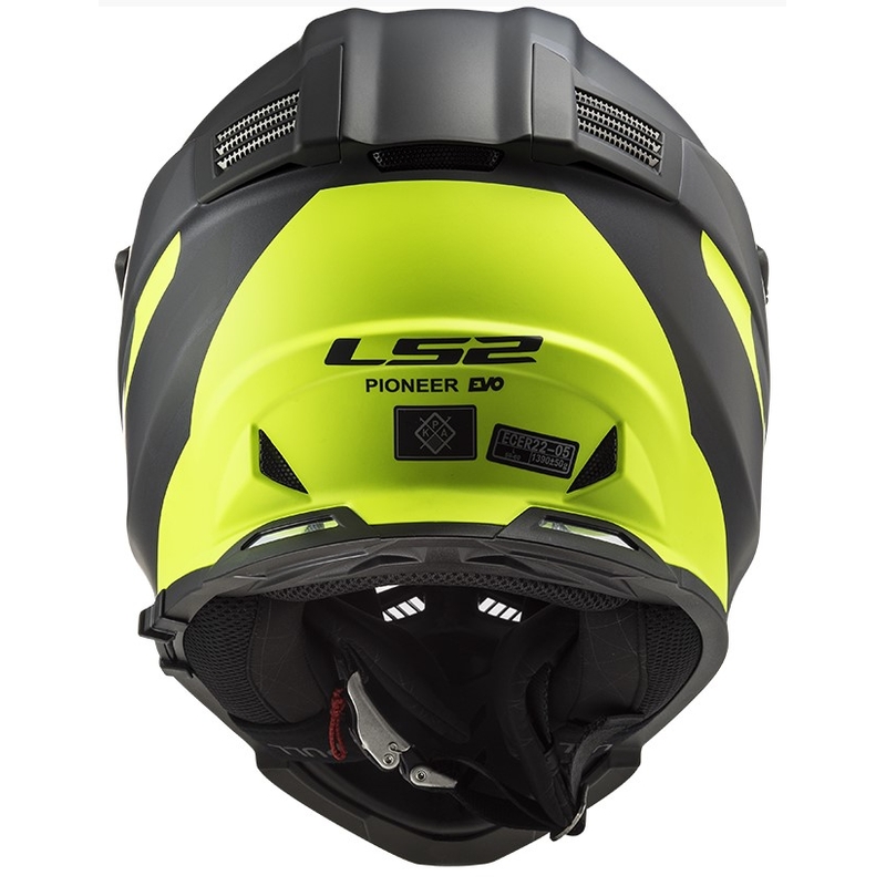 Endurohelm LS2 MX436 Pioneer EVO Router zwart-fluo geel