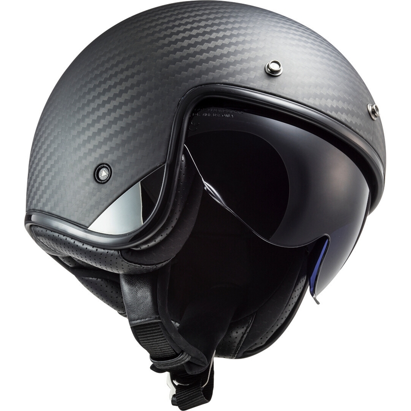 Open motorhelm LS2 OF601 Bob C Carbon