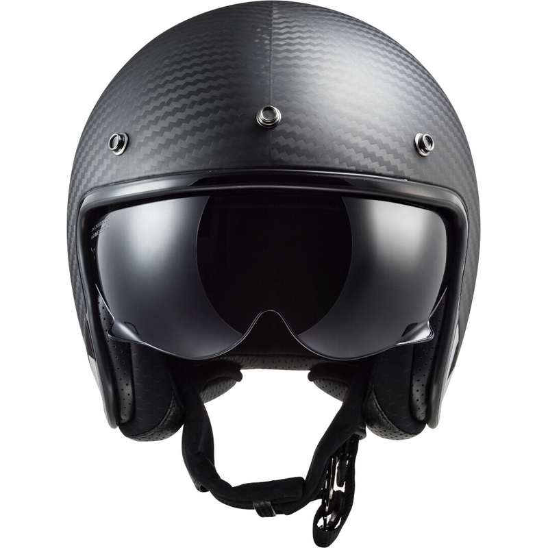 Open motorhelm LS2 OF601 Bob C Carbon