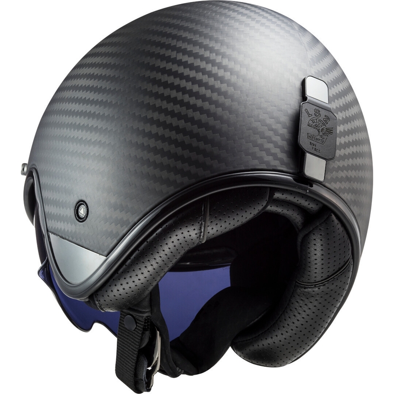 Open motorhelm LS2 OF601 Bob C Carbon