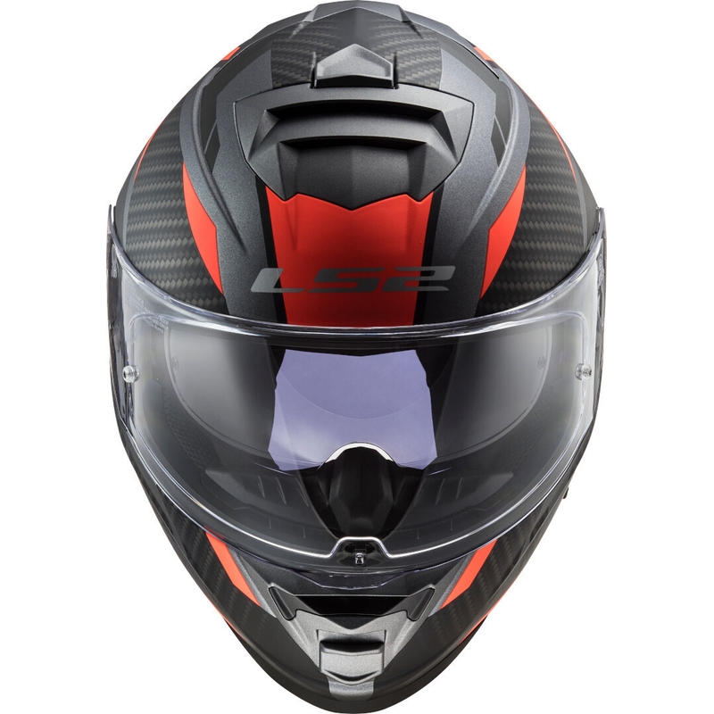 LS2 FF800 Storm Racer integraalhelm titanium-fluor oranje