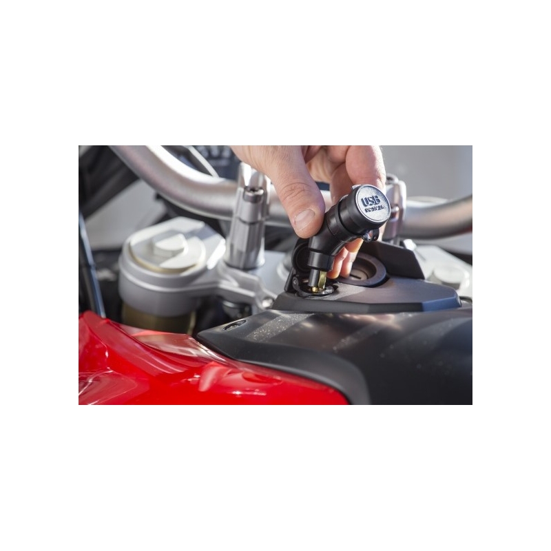 DIN-adapter Interphone met 2x USB-uitgang voor motorfietsen, 2A