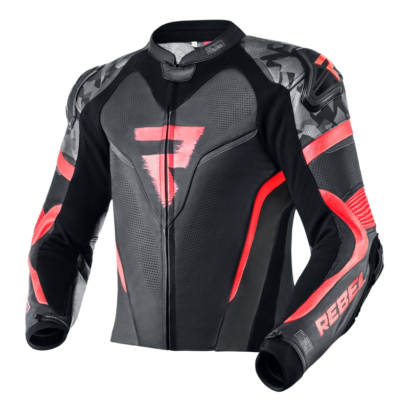 Rebelhorn Rebel zwart-fluorode motorjas uitverkoop