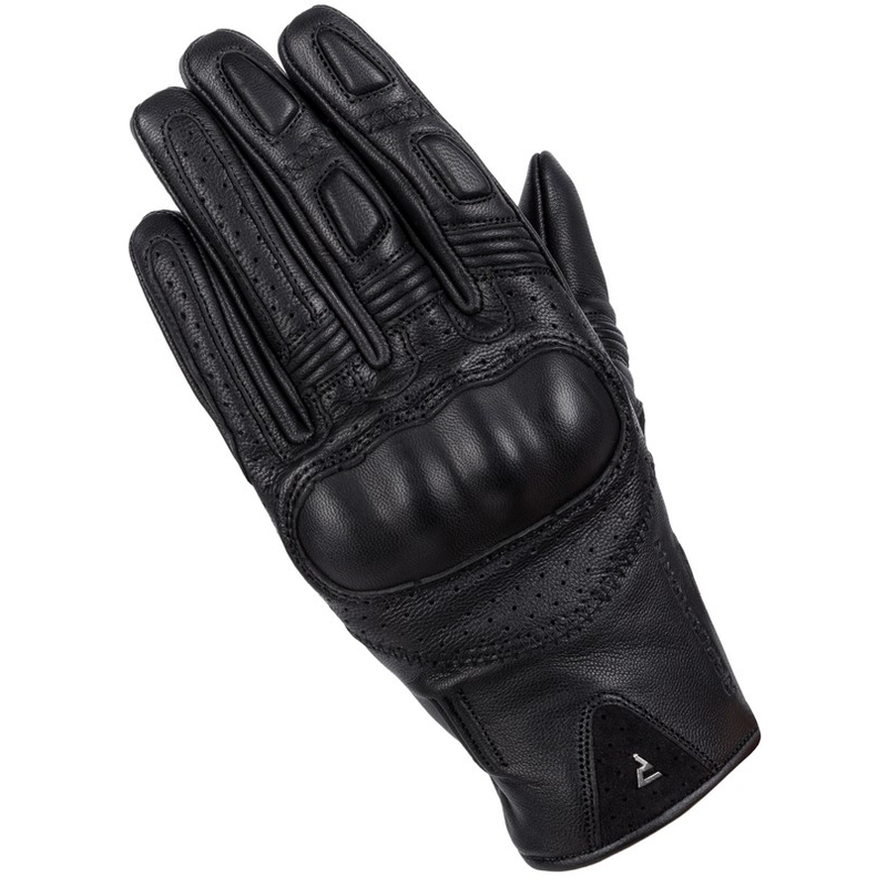 Dames motorhandschoenen Rebelhorn Thug II zwart geperforeerd