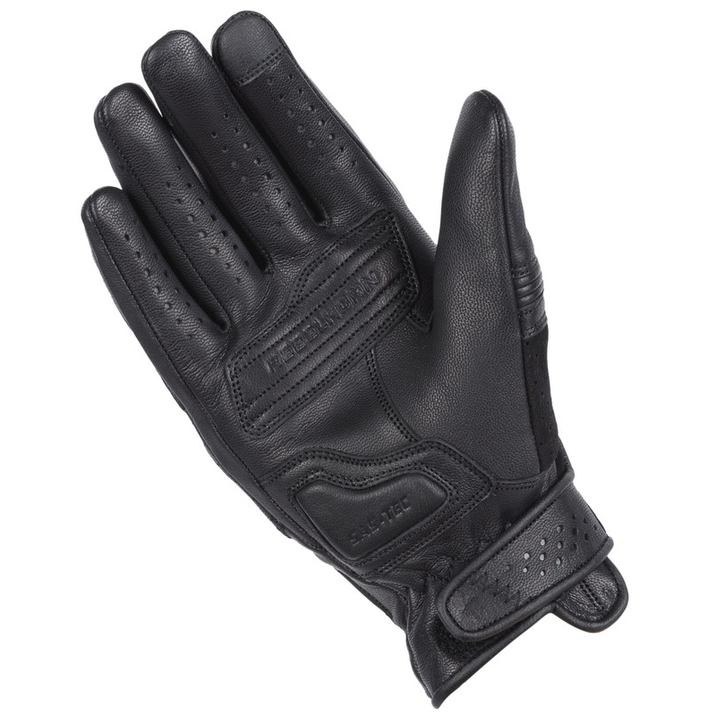 Dames motorhandschoenen Rebelhorn Thug II zwart geperforeerd