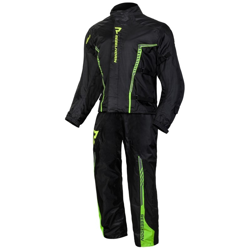 Rebelhorn Patrol Zwart-Fluo Geel Motorjack