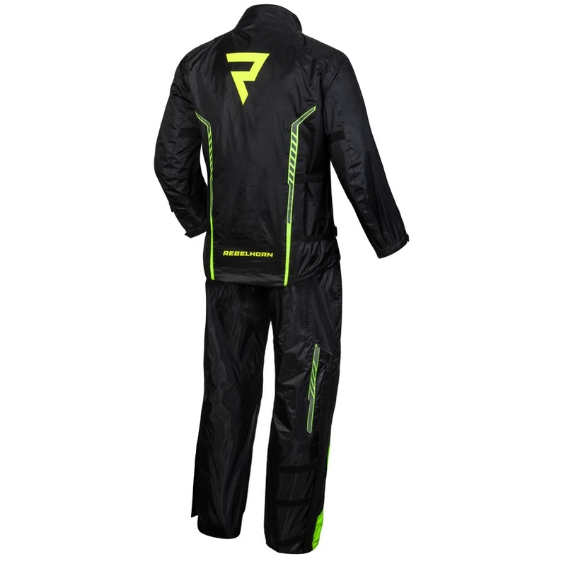 Rebelhorn Patrol Zwart-Fluo Geel Motorjack