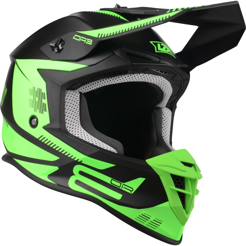 Motokrosová přilba Lazer OR-3 PP3 černo-fluo zelená